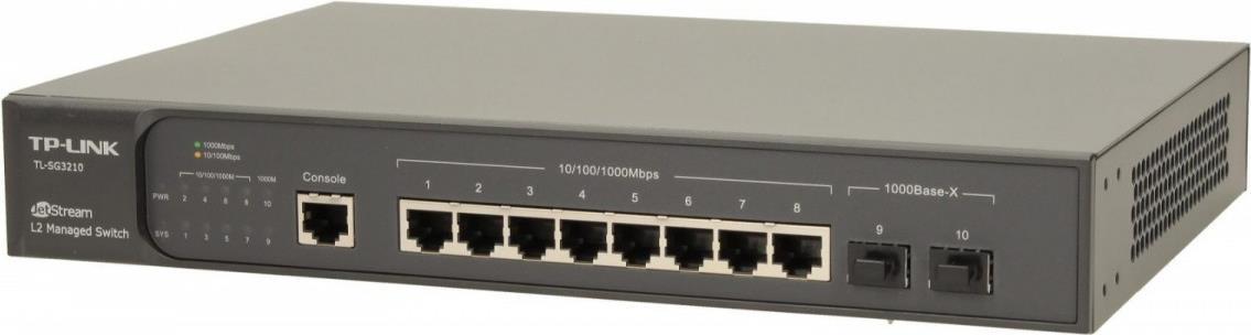 TP-Link JetStream SG3210 Managed L2 Switch 8-Port Gigabit Black