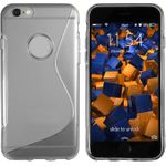 mumbi TPU Hülle S-Design transparent schwarz für Apple iPhone 6/6s (MUMBI_4498)