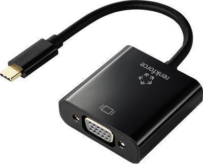 Renkforce RF-4679564 Videokabel-Adapter 0,1 m USB Typ-C VGA (D-Sub) Schwarz (RF-4679564)