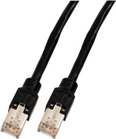 5m LAN-Kabel Cat. 5e, Schwarz, Flach Und Flexibel – Ideal Für Netzwerk-Verbindungen Zu Hause Oder Im Büro