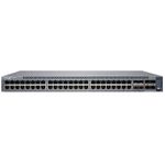 Juniper EX4100 48-Port 10/100/1000BaseT PoE+, 4x 10G SFP+ Uplink ports, 4x 25G SFP28 Stacking/Uplink ports, redundant fans, 1 AC PSU JPSU-920-AC-AFO included (optics sold separately) with Standard SW. TAA Compliant. (EX4100-48P)