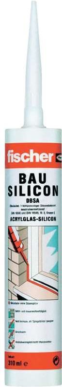 FISCHER DBSA Bau-Silikon Farbe Transparent 053090 310 ml (053090)
