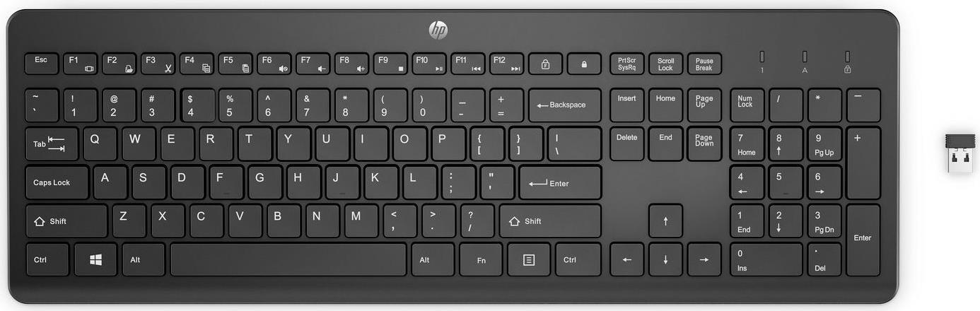 HP 230 Wireless Keyboard Black (3L1E7AA#AC0)