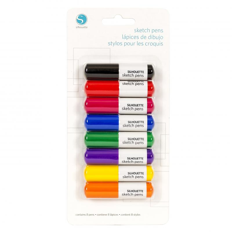 Silhouette SIL-PEN-START-3T Sketch Pens Schwarz, Blau, Grün, Orange, Pink, Violett, Rot, Gelb