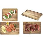 metaltex Schneidebrett, 390 x 260 mm, Akazienholz geölte Oberfläche, mit Saftrille, - 1 Stück (561308000)