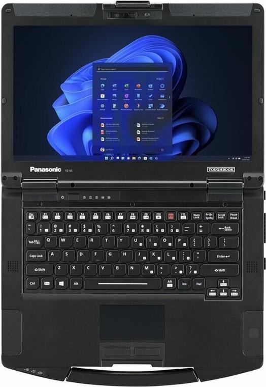 Panasonic Toughbook 55 14" Intel Core i5 16 GB RAM 512 GB SSD Windows 11 Pro QWERTZ Schwarz, Silber