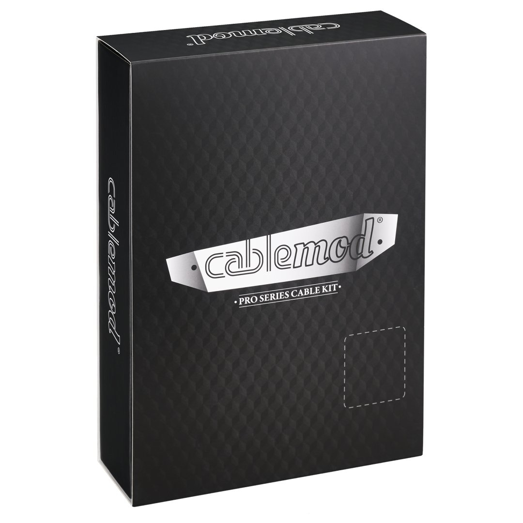 CableMod PRO Series ModMesh C-Series Stromkabelkit für RMi & RMx Schwarz/Hellgrün