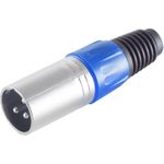S/CONN maximum connectivity XLR-Stecker, blau (55002-B)
