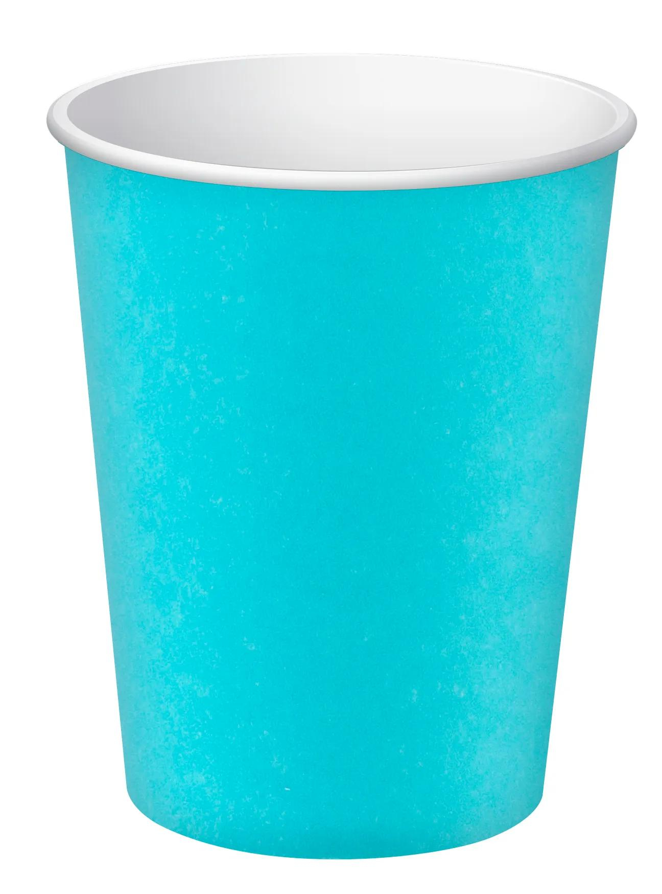 PROnappe Papp-Trinkbecher 200 ml Karton 15 Stück Türkis