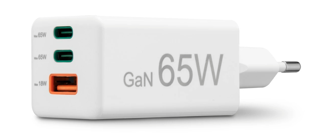 Hama 65W Mini-Schnellladegerät 2x USB-C PD 1x USB-A QC Weiß