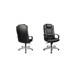 Topstar Chefsessel "Comfort Point 127,00cm (50"), chrom / schwarz Lehne / Sitz aus PU-beschichtetem Kunstleder, mit Lenden- - 1 Stück (7819 D60)