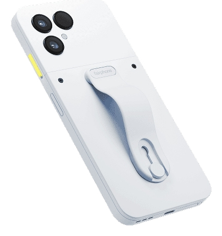 Fairphone 6 Rückabdeckung mit Finger Loop Wolkenweiß