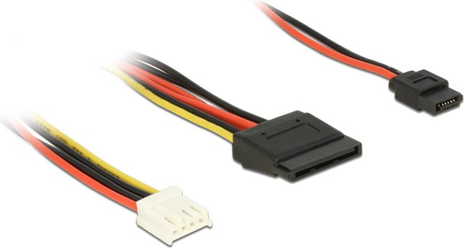 DeLOCK Netzteil interne Stromversorgung, 4-polig (R) bis SATA Leistung, Slimline SATA Leistung (R) (84932)