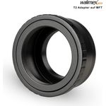 Walimex pro T2 Adapter für MFT-Mount - Adapterring mit manuellem Fokus, einfache Handhabung, Objektiv-Anschlussring kompatibel mit Olympus Pen E-PL1 PL3 PL7 und Panasonic Lumix DMC-G70 DMC-GX80 etc. (1023362)