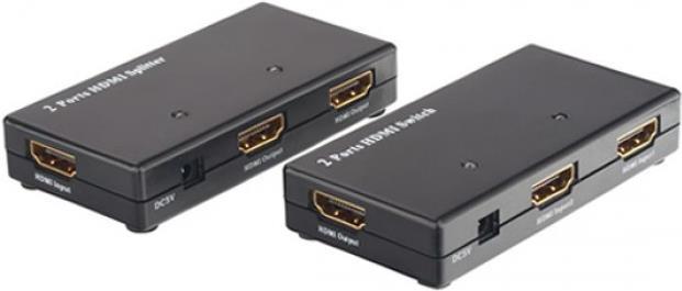 HDMI Splitter, Full HD 1080p, 3D, 2-Port Hersteller: Techly (IDATA-HDMI-2SP)
