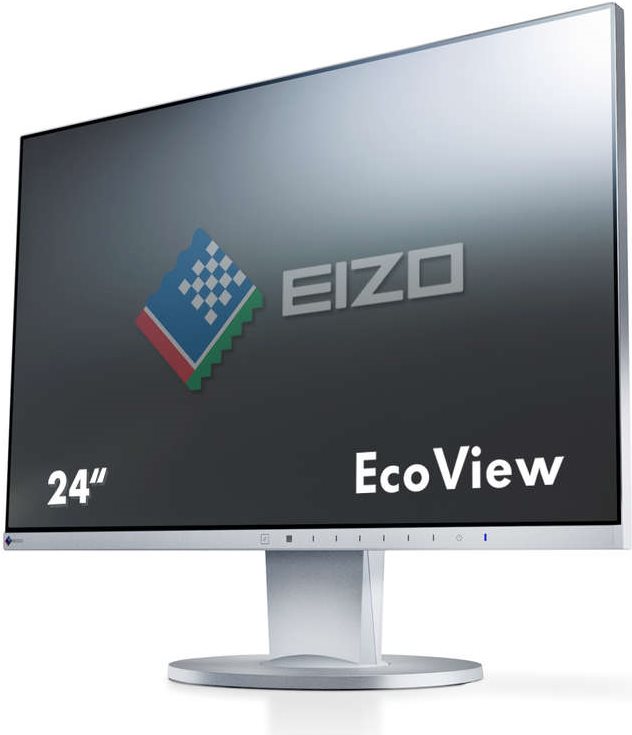 EIZO FlexScan EV2450-GY 60,4 cm (23.8" ) Ultra-Slim Monitor (DVI-D, HDMI, D-Sub, USB 3.1 Hub, DisplayPort, 5 ms Reaktionszeit, Auflösung 1920 x 1080) grau (EV2450-GY)