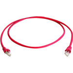 Telegärtner Patchkabel, S/FTP, PiMF, Cat 6A (ISO/IEC), rot, 1,5 m Für 10 Gigabit/s, halogenfrei, mit Telegärtner Kabel und Telegärtner-Steckern (L00001A0167)