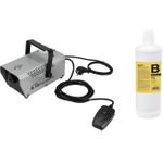 Eurolite N-10 silber + B2D Basic Nebelmaschinen-Set inkl. Kabelfernbedienung, mit Füllstandsanzeige, inkl. Befestigungsbügel (20000538)