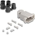 Delock D-Sub Gehäuse für 9 Pin Stecker / Buchse mit Gummidichtungen (67027)