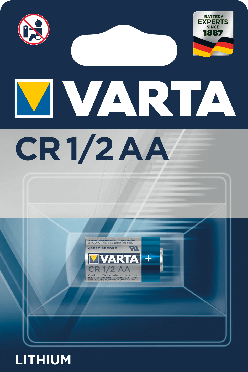 Varta CR 1/2 AA Batterie CR1/2AA (6127101401)
