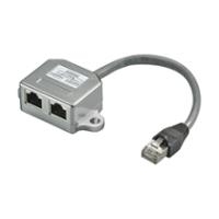 Wentronic Goobay Kabel-Splitter (Y-Adapter) - Beschaltung CAT 5 Ethernet + ISDN, geschirmt (68909)