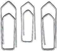 WEDO Büroklammern, glanzverzinkt, 26 mm, Inhalt: 1.000 Stück aus Metall, in Schachtel (124 261000)