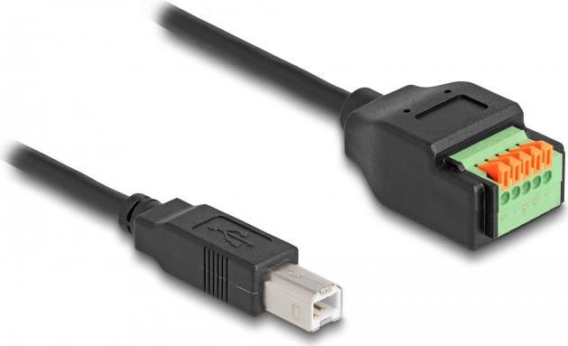 Delock USB-Adapter 5-poliger Anschlussblock zu USB Typ B (M) (66249)