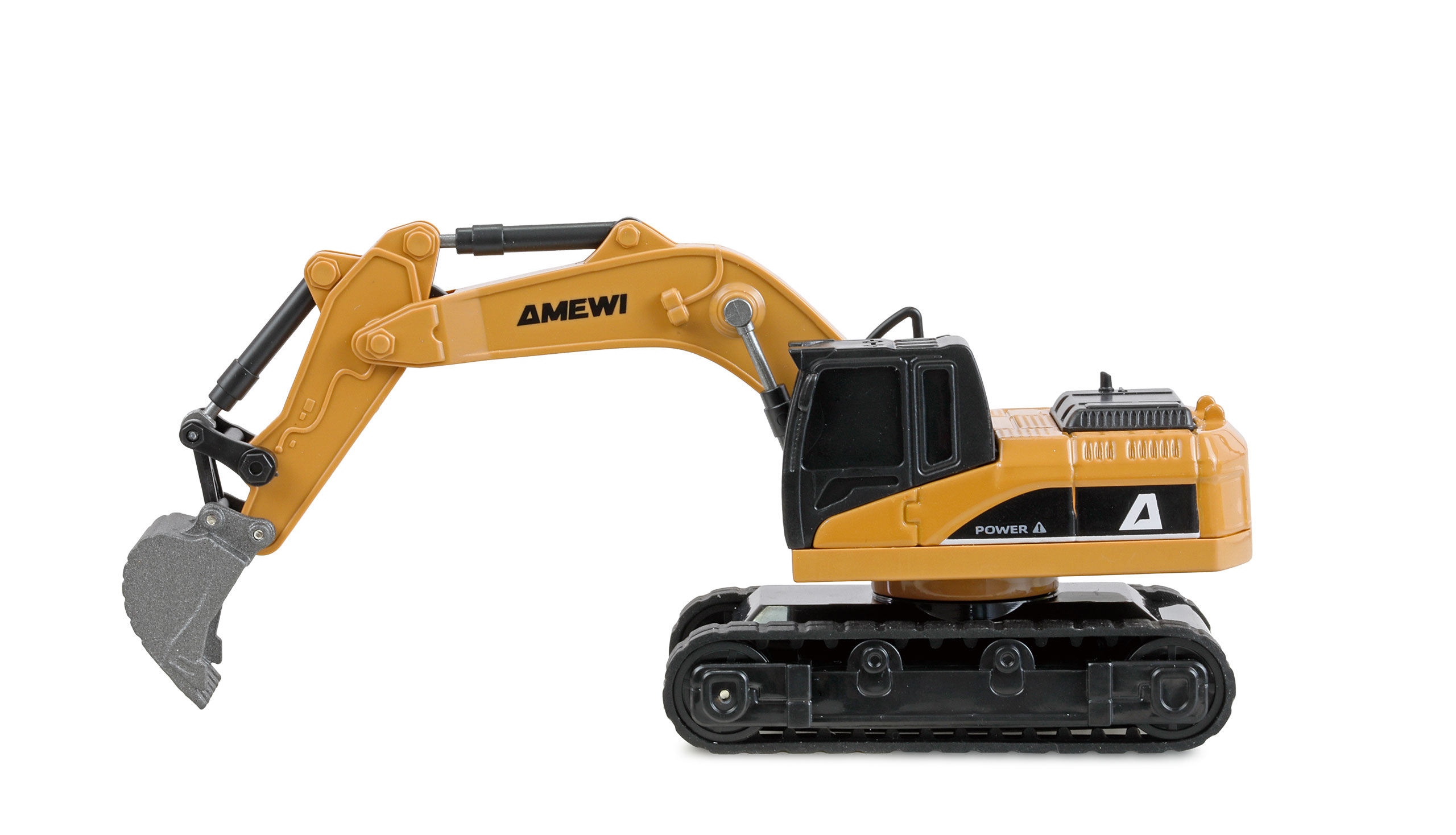 Amewi Mini-Bagger Metall proportional 8-Kanal 1:64 RTR 6+ Schwarz, Grau, Gelb