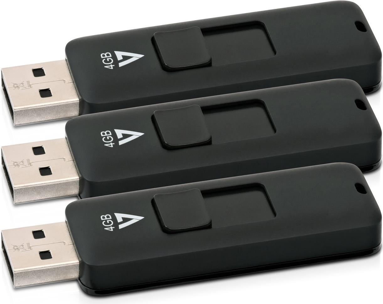 V7 VF24GAR-3PK-3E USB-Flash-Laufwerk (VF24GAR-3PK-3E)