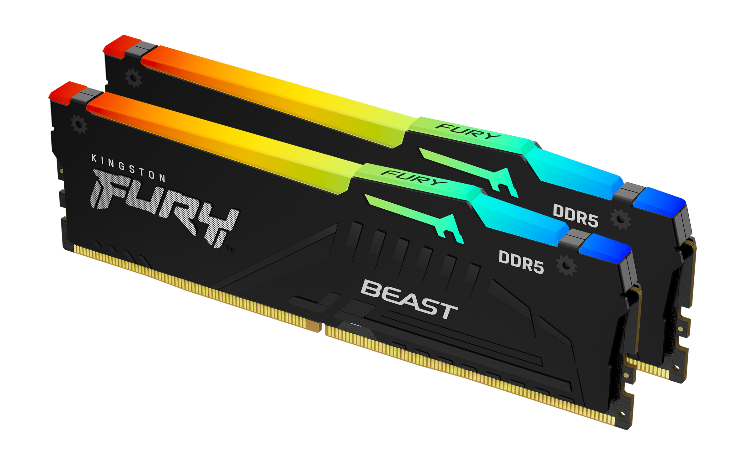 Kingston FURY Beast RGB DDR5 32 GB Kit 2x16 GB 6000 MHz CL30 Schwarz