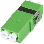 DIGITUS Lichtwellenleiter-Kupplung, LC/APC, Duplex, ohne Flansch LWL-Kupplung, duplex, LC APC, SM, ohne Flansch Keramikhülse, Kunststoffgehäuse - Duplex (DN-96007-1APC-OF)