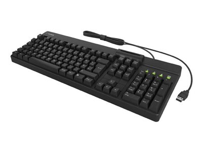 KeySonic KSK-8040U-CR Tastatur mit Smart Card Reader USB QWERTZ Schwarz