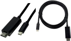 LogiLink USB-C HDMI Anschlusskabel, 1,8 m, schwarz USB-C 3.1 Stecker (UA0329)