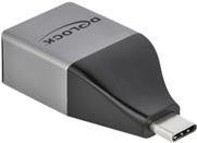 Delock USB Type-C™ Adapter zu Gigabit LAN 10/100/1000 Mbps - kompaktes Design (64118)