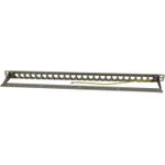 Keystone,Modulträger, 48,30cm (19")Patchpanel für 24xTP-Modul, 0,5HE, Lichtgrau (S216333)