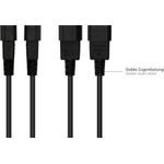 Alcasa P1405-S030 Stromkabel Schwarz 3 m C14-Koppler C5-Koppler (P1405-S030)