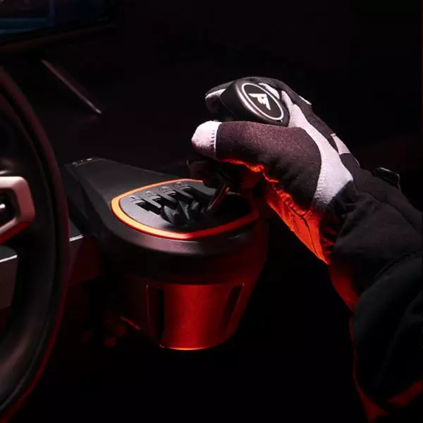 ThrustMaster TH8S Shifter Schaltknüppel kabelgebunden Schwarz, Rot
