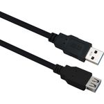 Helos Verlängerungskabel, USB 3.0 A Stecker/A Buchse, 1,0m, schwarz USB 3.0 A St./A. Bu , Verlängerungskabel , Übertragungsrate: 5000 Mbit/s , Abwärtskompatibel , vergoldete Kontakte , Geflecht- und Folie-Schirmung , Haube: vergossen , ROHS 2.0 und REACH-konform , Farbe: schwarz (288350)