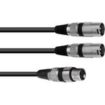 Omnitronic 30225203 Audio-Kabel 0,5 m XLR (3-pin) 2 x XLR (3-pin) Schwarz (30225203)
