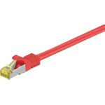 Wentronic GoobayCat.7 Rohkabel Patchkabel, S/FTP (PiMF), Rot, 1.5 m - LSZH halogenfrei, Kupfer, RJ45 Stecker (91598)