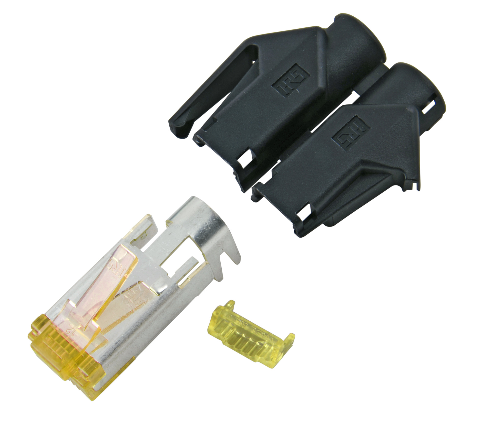 Hirose TM31 H7642.4-50 RJ45-Stecker STP Cat.6A 50 Stück Schwarz