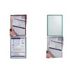 FRANKEN Magnet-Tasche FRAME IT X-tra!Line, DIN A3, grau Dokumentenhalter, transparent, magnetisch, Hartfolie 0,32 mm - 1 Stück (ITSA3M 12)