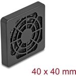 Delock Lüftergitter mit Staubfilter 40 x 40 mm schwarz (67309)