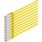 S/CONN maximum connectivity Netzwerkkabel-Patchkabel, cat 6, S/FTP, PIMF, Halogenfrei, VE10, gelb, 1,0m (75711-HY-SET-10)