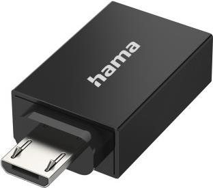 Hama Classic Line USB-OTG-Adapter, Micro-USB-Stecker - USB-Buchse, USB 2.0, 480 Mbit/s (00300084)