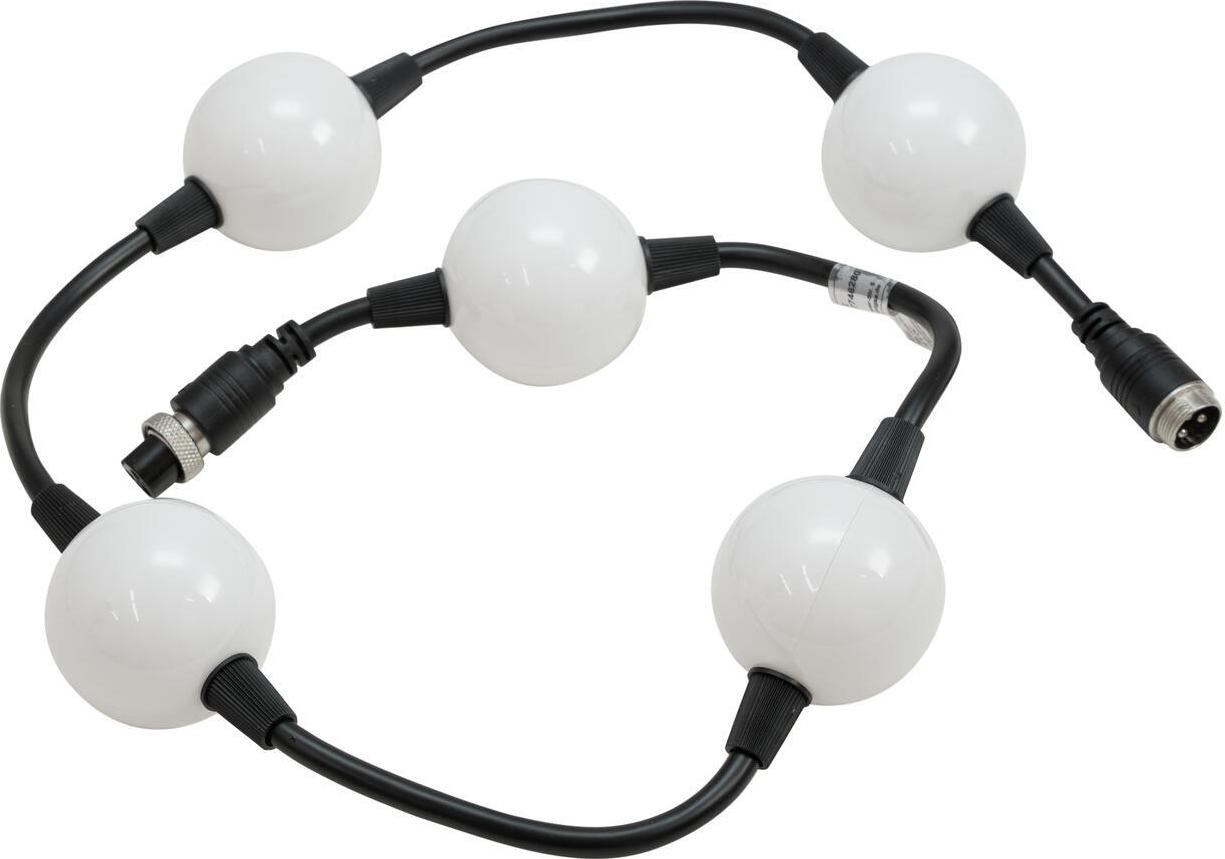 EUROLITE LED Pixel Ball 360° 1m MK2 – Flexibler RGB-Pixelstrang, 5 Segmente, 24V DC