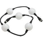 EUROLITE LED Pixel Ball 360° 1m MK2 – Flexibler RGB-Pixelstrang, 5 Segmente, 24V DC