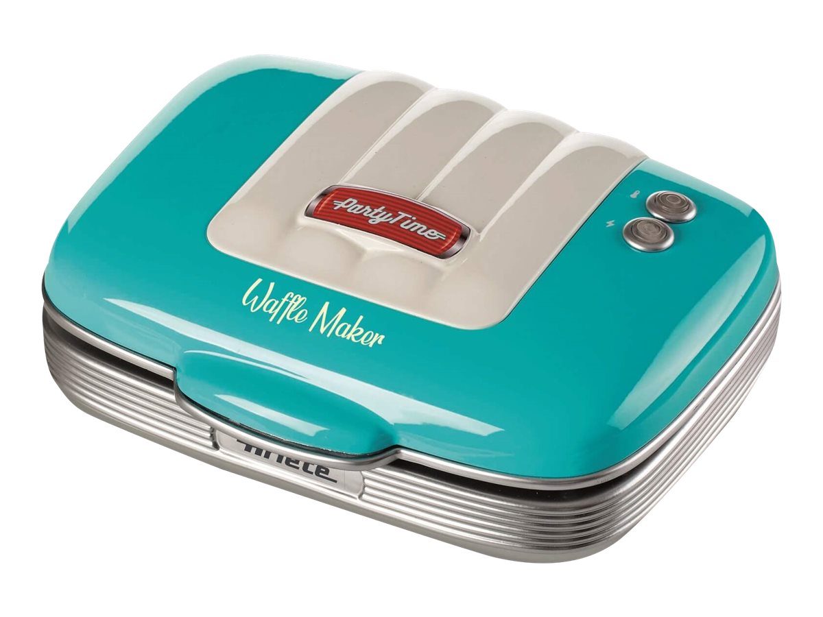 Ariete Party Time 1973 Waffeleisen 2 Waffeln 700 W Hellblau