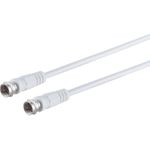 Kabel SAT, F(St)->F(St), 0.2m, weiss (TR80092-0.2-128)