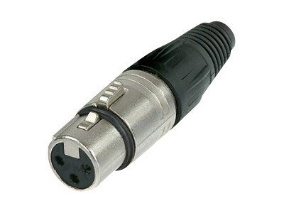 Neutrik X Series NC3FX XLR-Steckverbinder Buchse 3-polig Silber Schwarz